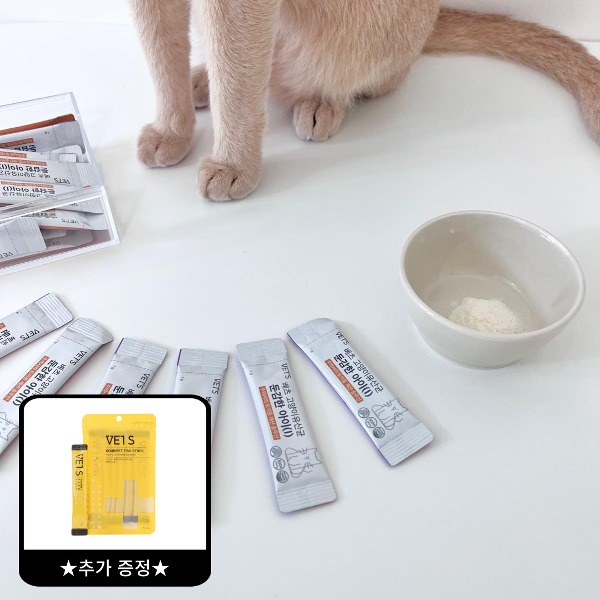 베츠 고양이유산균 둔감한아이(토끼똥/변비) + 고메 피쉬스톡 증정 - 베츠
